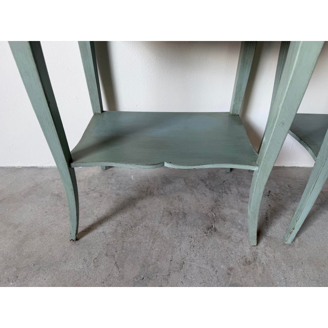 1960s Vintage French Louis XV Style Painted Nightstands - A Pair For Sale - Image 11 of 12
