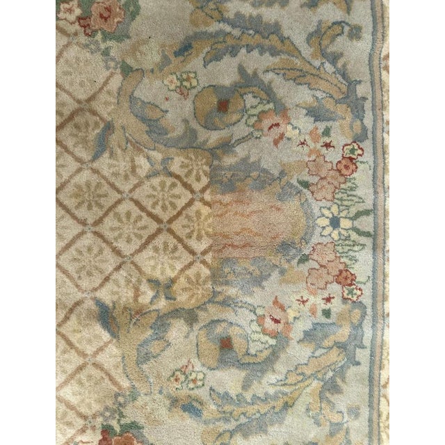 Beige Mid-Century CNA Savonnerie Rug, 1960s For Sale - Image 8 of 18
