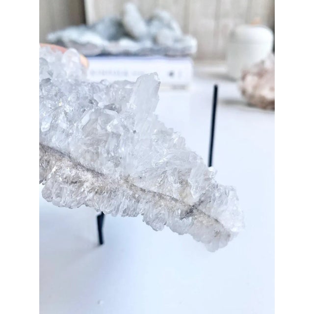 Double Sided Chrysanthemum Cluster Himalayan Quartz Cluster For Sale - Image 4 of 6
