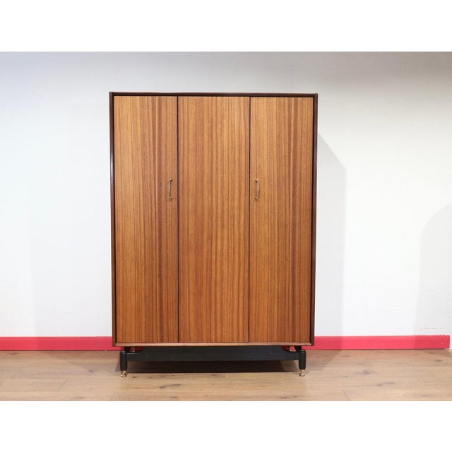 Wood Mid Century Modern Vintage Teak Armoire Wardrobe Bedroom Furniture by G Plan For Sale - Image 7 of 15