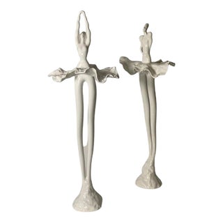 Ceramic Maria A and Maria B Sculptures by Bertozzi & Cason for Imolarte, Set of 2 For Sale