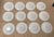 Ceramic Vintage Tiffany & Co. X Le Tallec Private Stock French Porcelain Butter Pat or Trinket Dishes - 12 pcs For Sale - Image 7 of 8