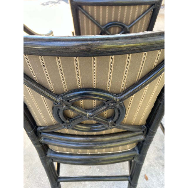 McGuire McGuire Bamboo Dining Chair Set of Six For Sale - Image 4 of 11