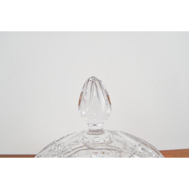 Glass Bohemian Art Cut Glass Jar, 1960s For Sale - Image 7 of 18