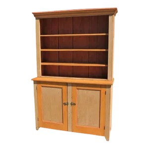 19th Century Stepback Cupboard in Original Painted Surface