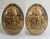 Ivory Vintage Pair Chinese Satsuma‑Style Hand‑Painted Porcelain Eggs 5" For Sale - Image 8 of 10