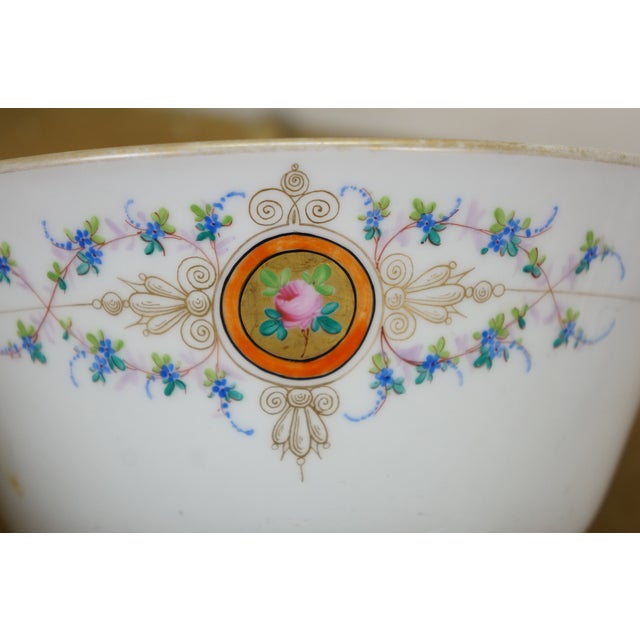 Antique Rose Medallion Coffee Tea Set Inlcuding Pitcher, Bowl, Cream &Sugar- 6 Pieces For Sale - Image 12 of 14