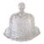 Mid 20th Century Cheese Pastry Dome Plate Crystal Bohemia Czech For Sale