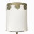 Brown Hand Painted Impasto Frosted Glass Mid-Century Table Lamp With Shade - a Pair For Sale - Image 8 of 10