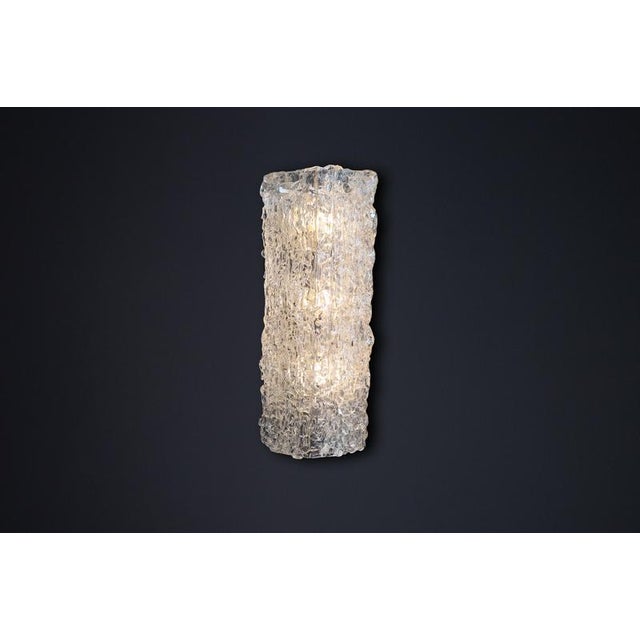 Mid-Century Large Art Glass Sconces, Austria, 1950s For Sale - Image 6 of 10
