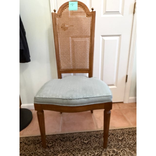 1970s Hollywood Regency Faux Bamboo Dining Set by Thomasville / American Drew - 8 Chairs For Sale - Image 12 of 17