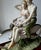 Stone Vintage Italian Art Sculpture Santini Man Woman Romantic Couple Bicycle… For Sale - Image 7 of 18
