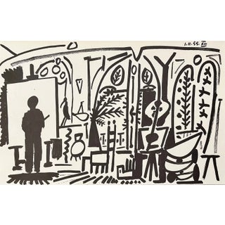 1990s Picasso Sketchbook Carnet De La Californie Ptint # 13 Dated 1/11/1955 For Sale
