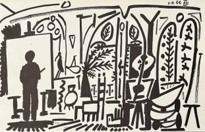 1990s Picasso Sketchbook Carnet De La Californie Ptint # 13 Dated 1/11/1955