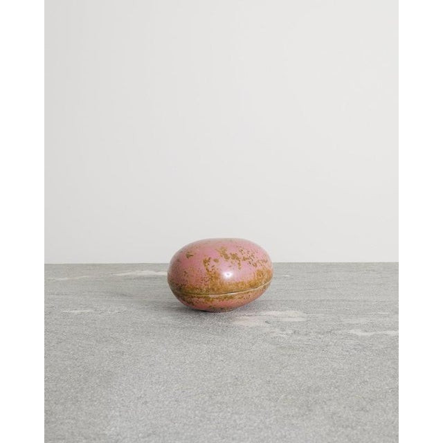 Swedish Mid-Century Decorative Pink Ceramic Box, 1940s For Sale - Image 3 of 7