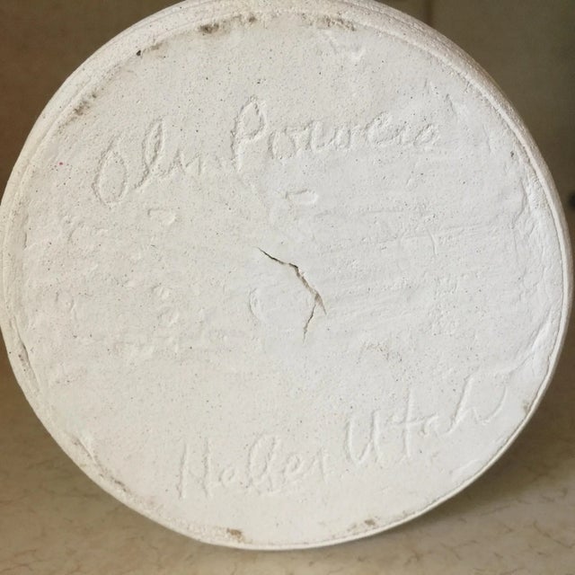 Vintage Timpanogos Pottery Milk Can Vase by Olin Powers Timp Pottery Heber City, Utah For Sale - Image 4 of 5