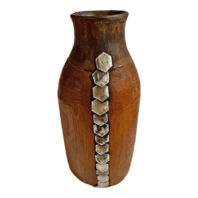 Mid 20th Century Wooden Vintage Tutsi Jar For Sale