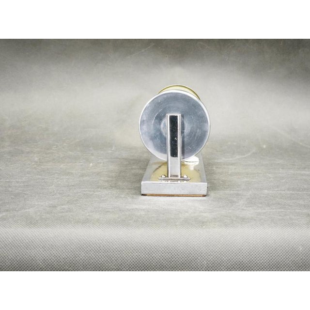 Vintage Bauhaus Chrome Wall Light with Cream Opaline Glass, Czechoslovakia, 1930s For Sale - Image 6 of 11