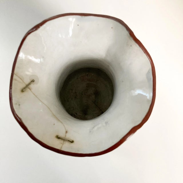 Mettlach Villeroy & Boch Acorn Tree Vase, 1840's Stoneware Tree Shaped Vase For Sale - Image 9 of 10