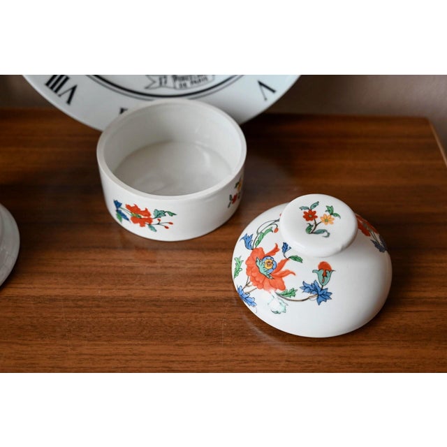 Paris Porcelain with Poppy Motif, 1970s, Set of 5 For Sale - Image 6 of 10