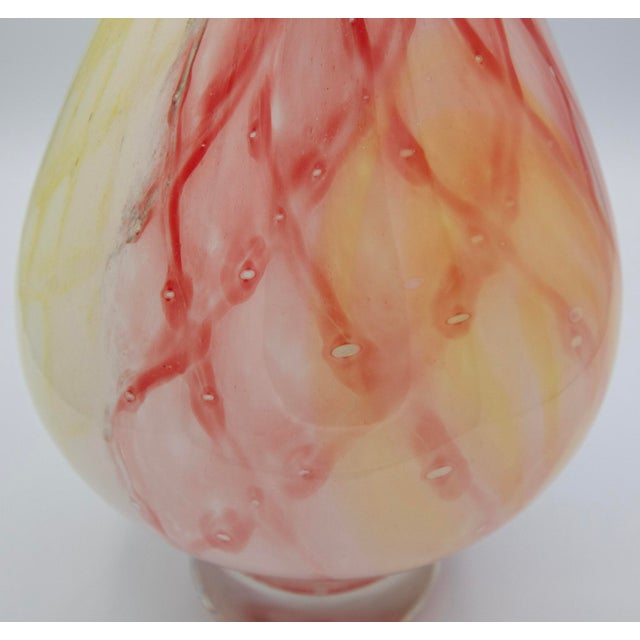 Mid 20th Century Vintage Murano Aart Glass Millefiori Swirl Sommerso Art Glass - 13" H For Sale - Image 5 of 7