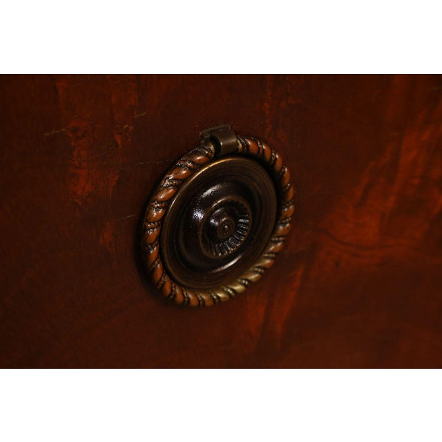 Federal Style Custom Mahogany Sideboard With Inlay And Tambour Door For Sale - Image 11 of 18