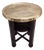 Secessionist Coffee Table with Shelf and Round Brass Top from Durmast, Austria, 1920s For Sale