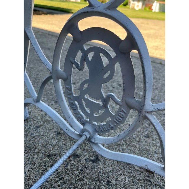 American Custom Build Singer Sewing Table For Sale - Image 3 of 9