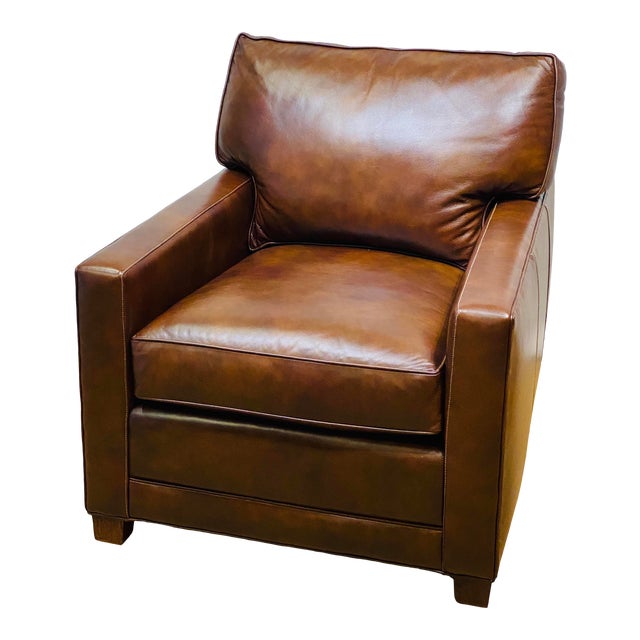 Leather Club Chair by Hancock & Moore | Chairish