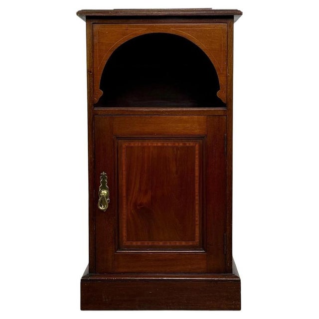 Antique Mahogany Bedside Cabinet, 1900s For Sale - Image 12 of 12