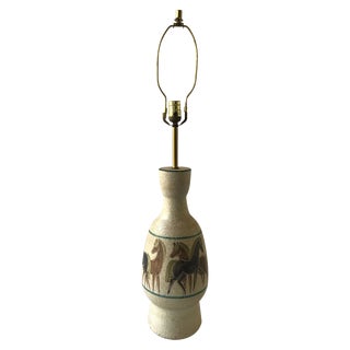 1950s Ceramic Horse Lamp For Sale