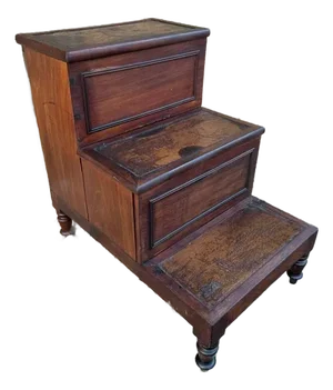 Early 20th Century Antique English Regency Style Library or Bed Step