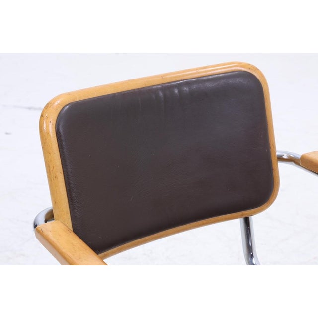 Animal Skin Bauhaus S64 Cantilever Chair in Leather by Marcel Breuer for Thonet For Sale - Image 7 of 15