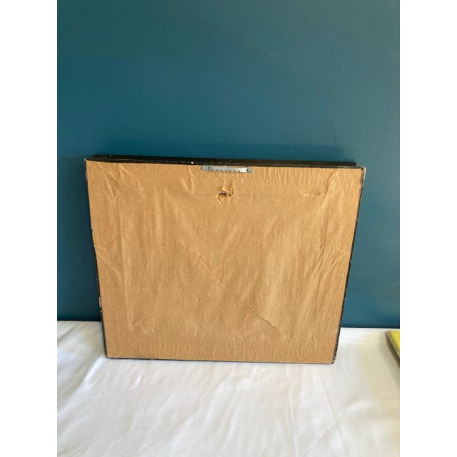 Black 1974 Vintage Framed Architectural House Illustration, Signed For Sale - Image 8 of 8