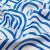 Schumacher SAMPLE - Schumacher X Backdrop New Beat Fabric In Bright Blue For Sale - Image 4 of 5