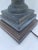 Plaster Figural Urn Vase Table Lamp on Plinth Wood Base For Sale - Image 11 of 13