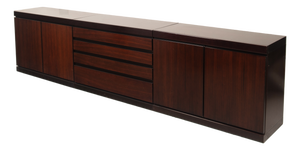 Mid-Century African Rosewood S11 Modular Sideboard by Angelo Mangiarotti, Italy, 1960s