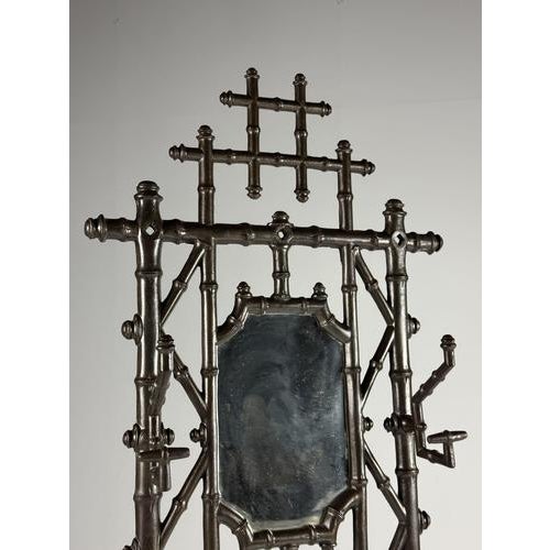 Antique Faux Bamboo Coat Rack in Cast Iron, 1890 For Sale - Image 16 of 18