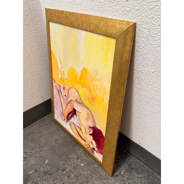 Abstract Expressionism René Capone “To Love You From Afar” Original Painting, Signed, Circa 2000 For Sale - Image 3 of 12