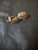 Metal Antique Sterling & Enamel Fillagree Miniature, Tiny Ox Cart & Wood Barrow For Sale - Image 7 of 9