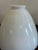Mid 20th Century Vintage White Milk Glass Ribbed Cone Lamp Shade For Sale - Image 5 of 8