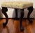 Antique 19th Century English Regency Square Mahogany Stool With Foliate Carved Scroll Legs For Sale In New York - Image 6 of 12