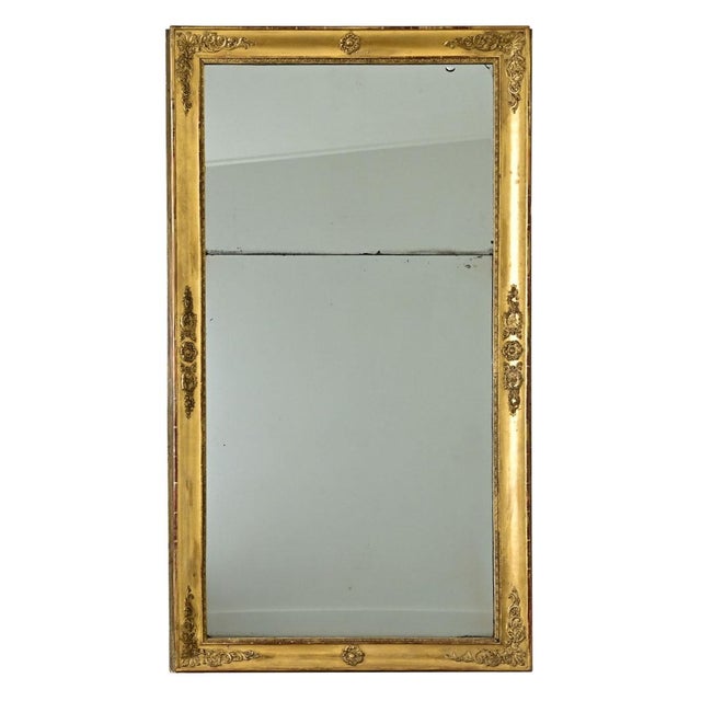 French 19th Century Empire Gold Gilt Mirror For Sale - Image 12 of 12