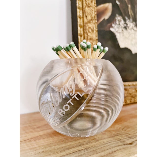 English Antique English Glass Worthington’s Beer Match Striker For Sale - Image 3 of 4