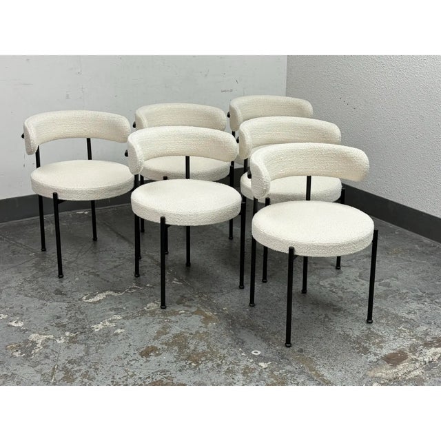 Omar De Biaggio for Cb2 Inesse Dining Chairs, Set of Six For Sale - Image 9 of 11