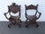 This Two Chairs is made of wood, solid wood, oak, and tiger oak. This rare his and hers chairs were made in the late...