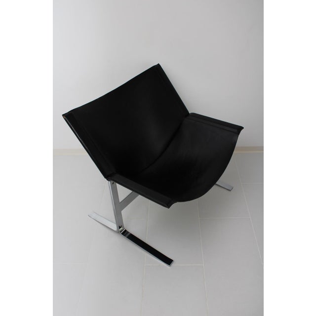 Sling Leather Armchair by Clement Meadmore for Leif Wessman Associates, Inc. N.Y. New York, 1960s For Sale - Image 18 of 18