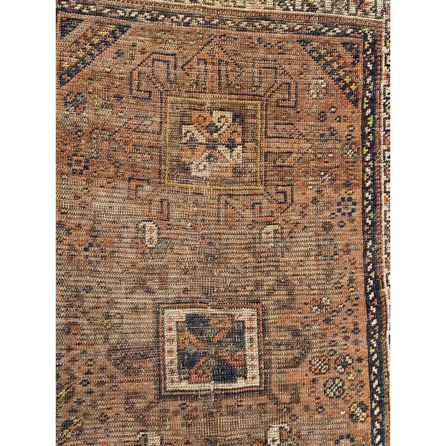 Antique Distressed Shiraz Rug, 1890s For Sale - Image 4 of 18