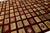 Burgundy Modern Geometric Grid Hand-Knotted Wool Area Rug in Deep Burgundy & Earth Tones For Sale - Image 8 of 12