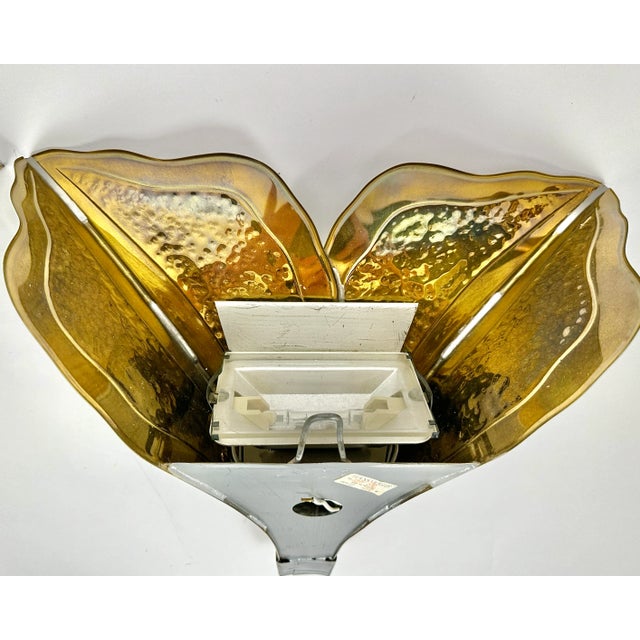 1970s Vintage Wall Lights by Henri Fernandez for Honoré, France, 1970s, Set of 2 For Sale - Image 5 of 9